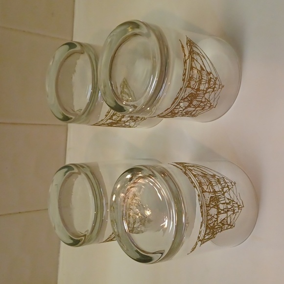 Clipper 1970  Vintage 22Karat Gold Whisky Glasses A Set Of 4 - Picture 7 of 12